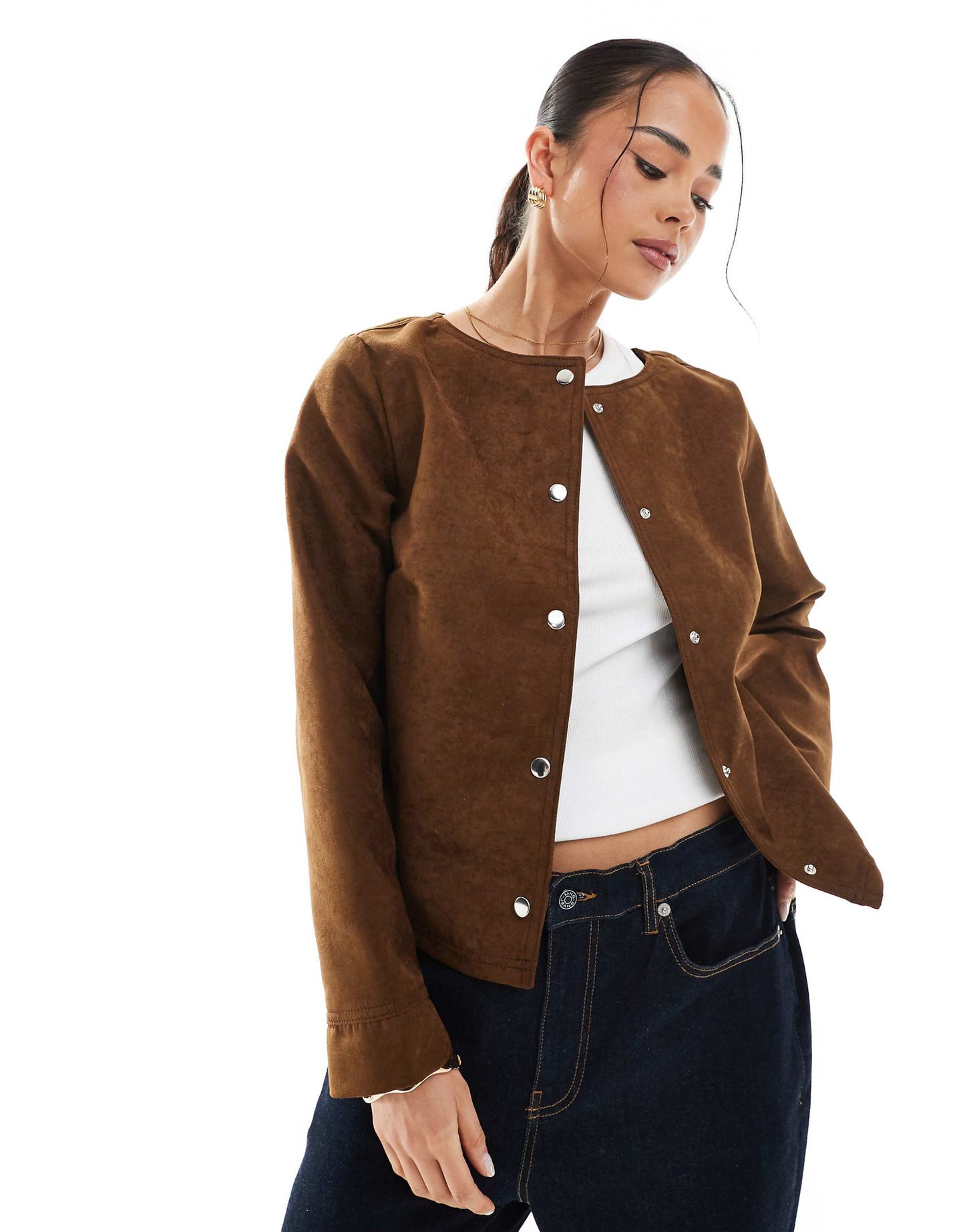 Faux Suede Jacket