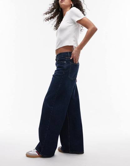 Horizon Mid Rise Wide Leg Jean