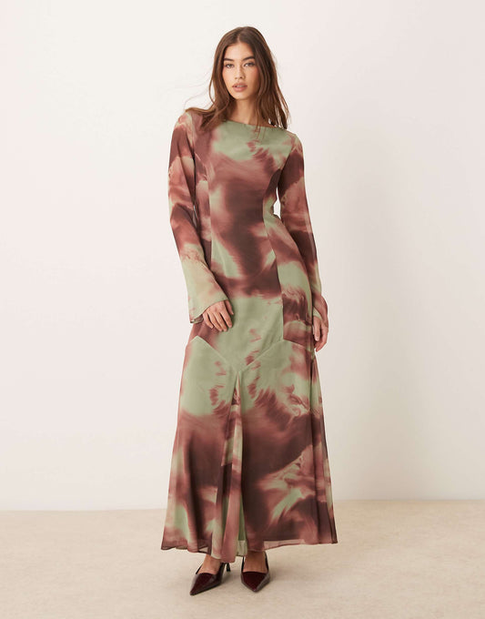 Godet Hem Maxi Dress