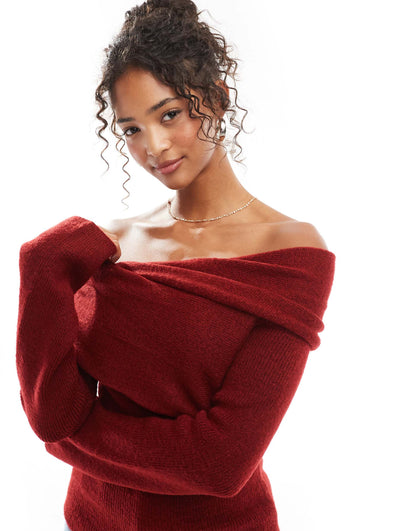 Knitted Wrap Jumper