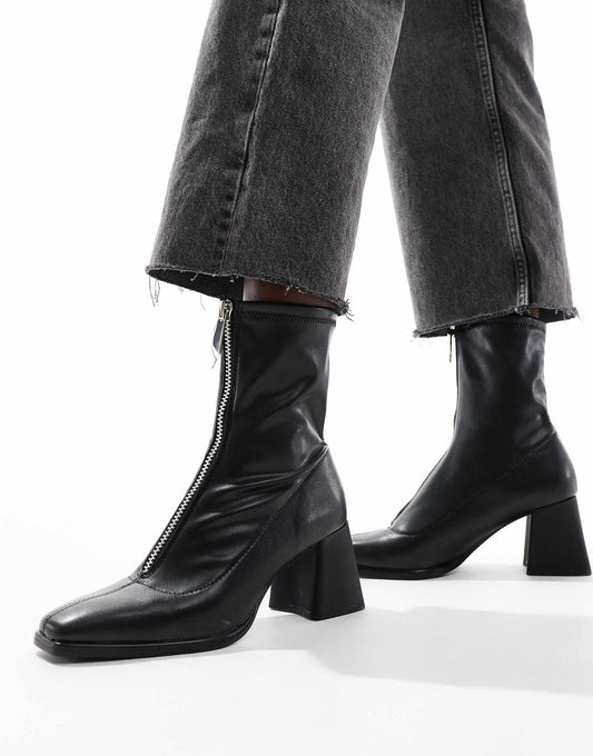 Zip Front Ankle Boot