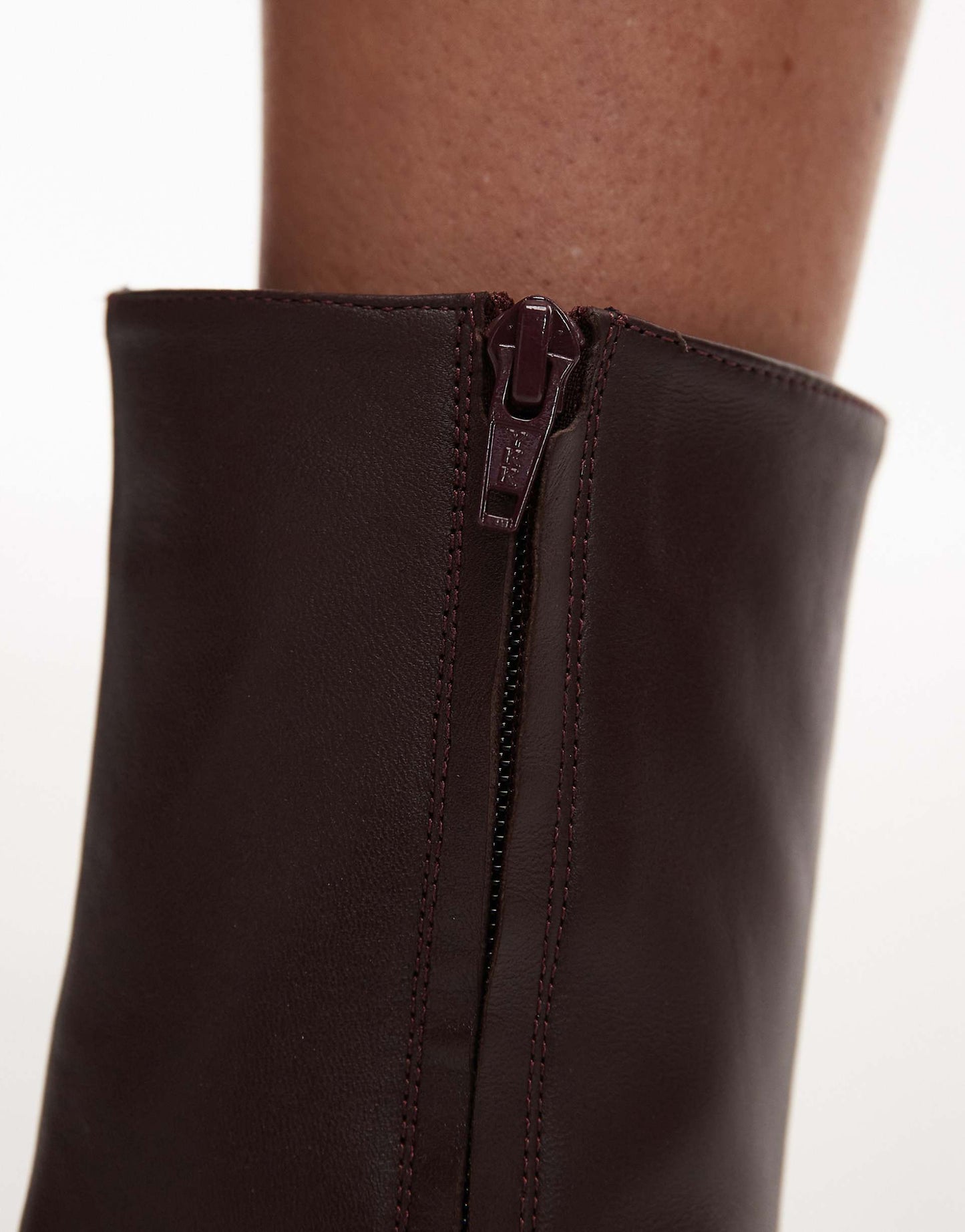 Neeve Premium Leather High Heeled Ankle Boots