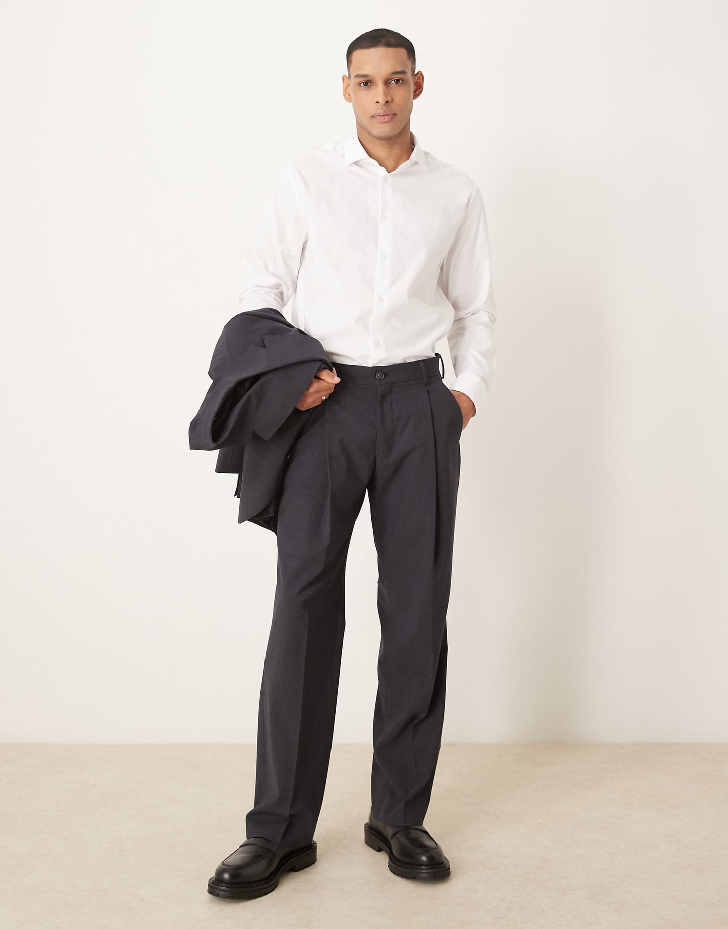 Otto Relaxed Fit Wool Blend Trouser