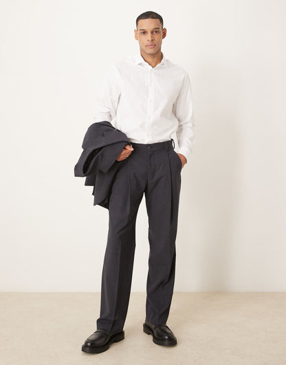 Otto Relaxed Fit Wool Blend Trouser