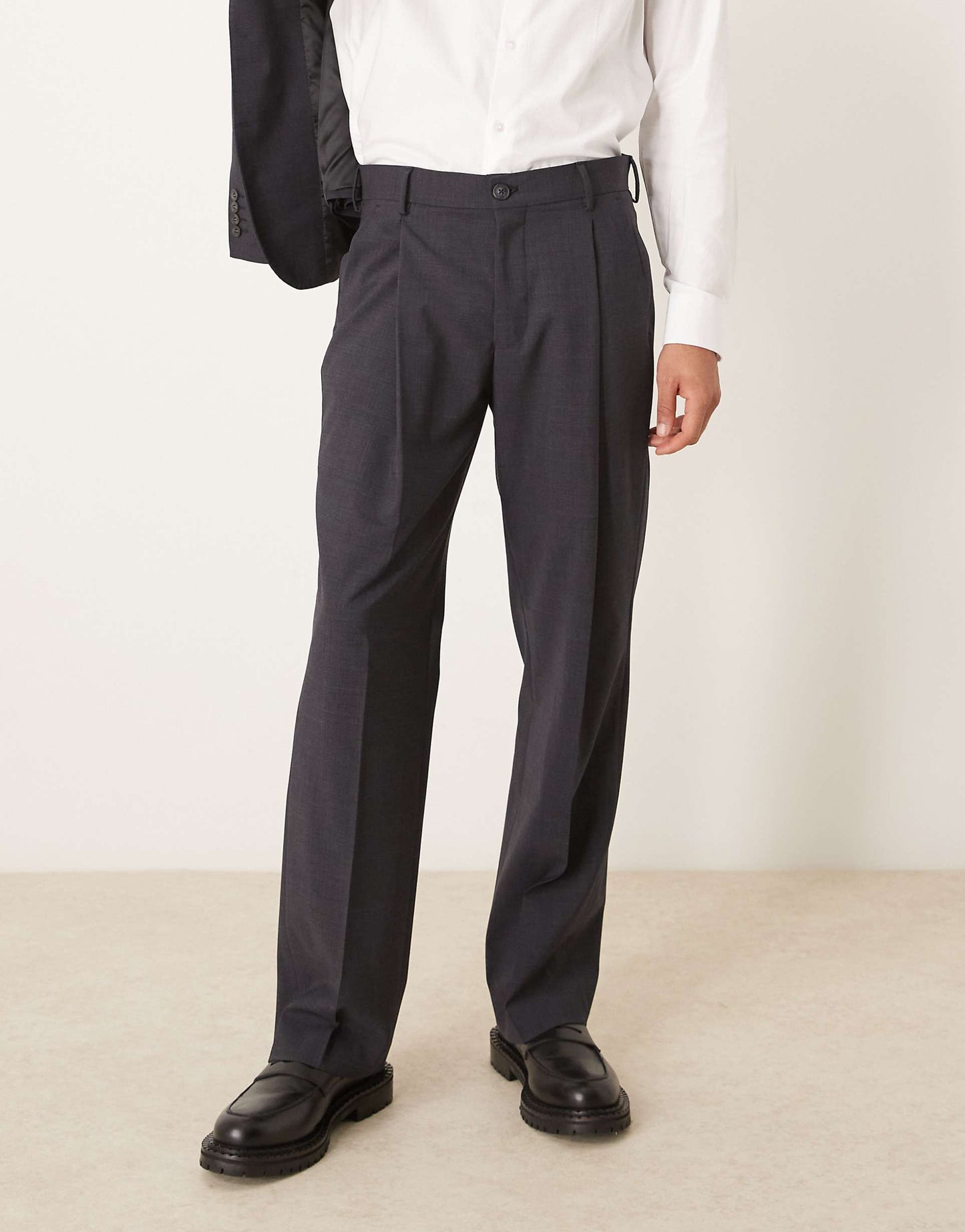 Otto Relaxed Fit Wool Blend Trouser