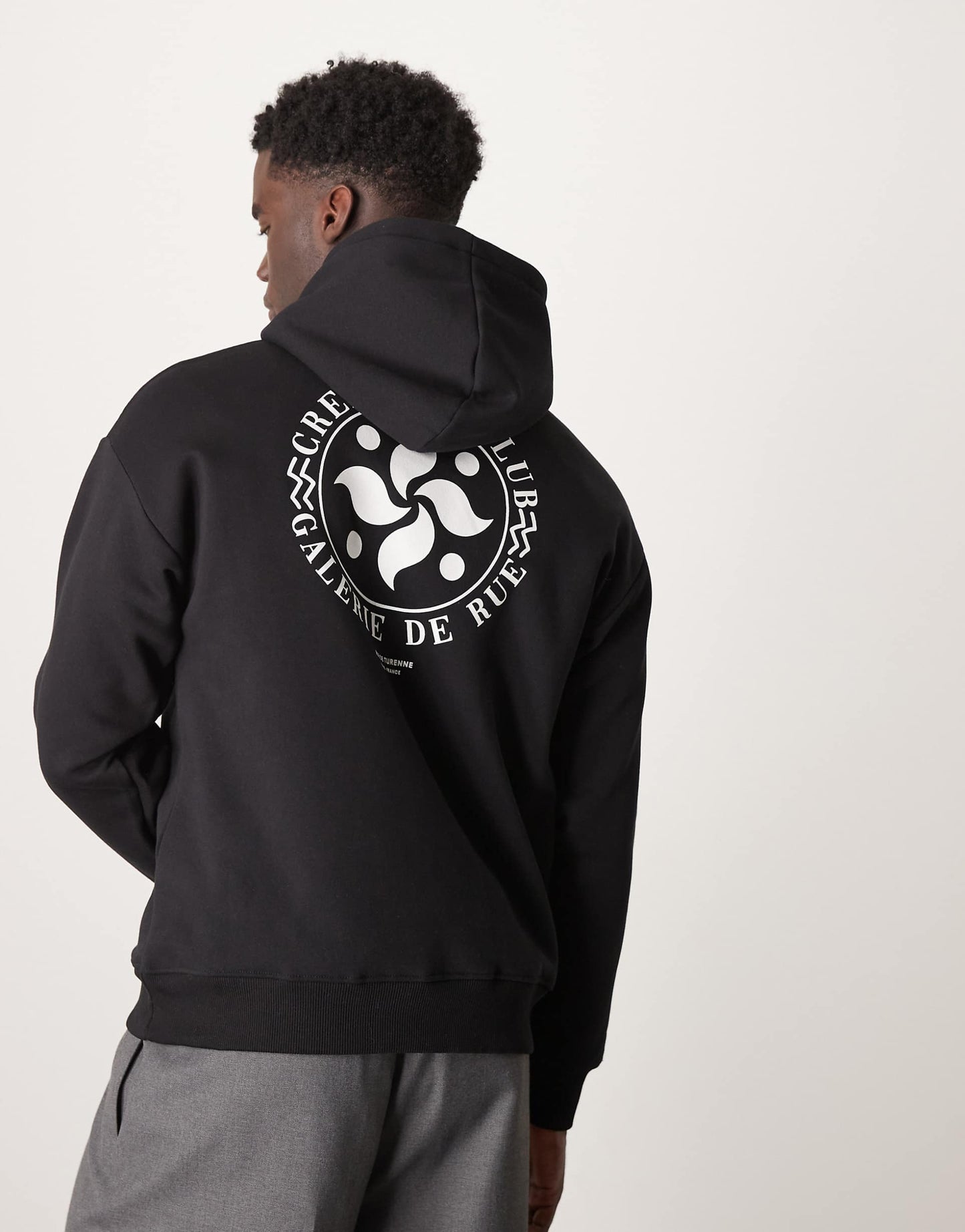 Oversized Hoodie With Circle Backprint