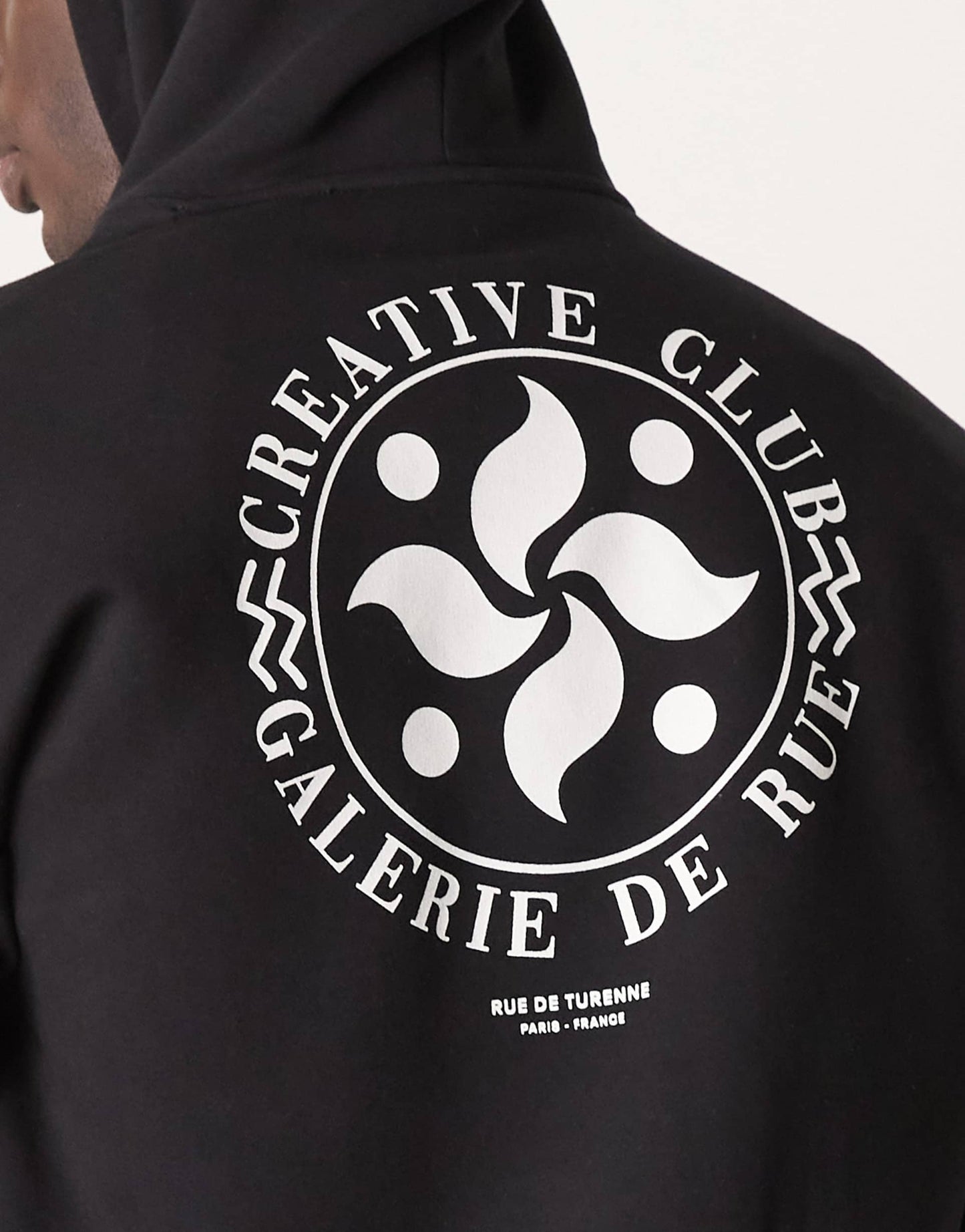 Oversized Hoodie With Circle Backprint