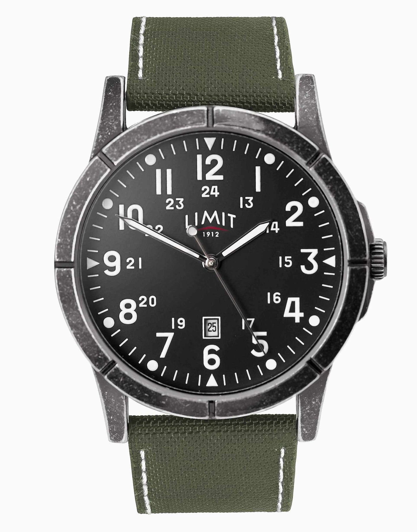 Pilot 45Mm Mens Round Black Analogue Watch