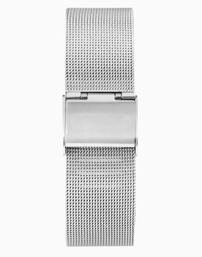 Classic 28Mm Womens Round Silver Analogue Watch Gift Set
