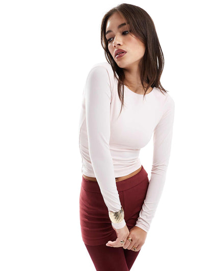Ever Smooth Backless Long Sleeve Top