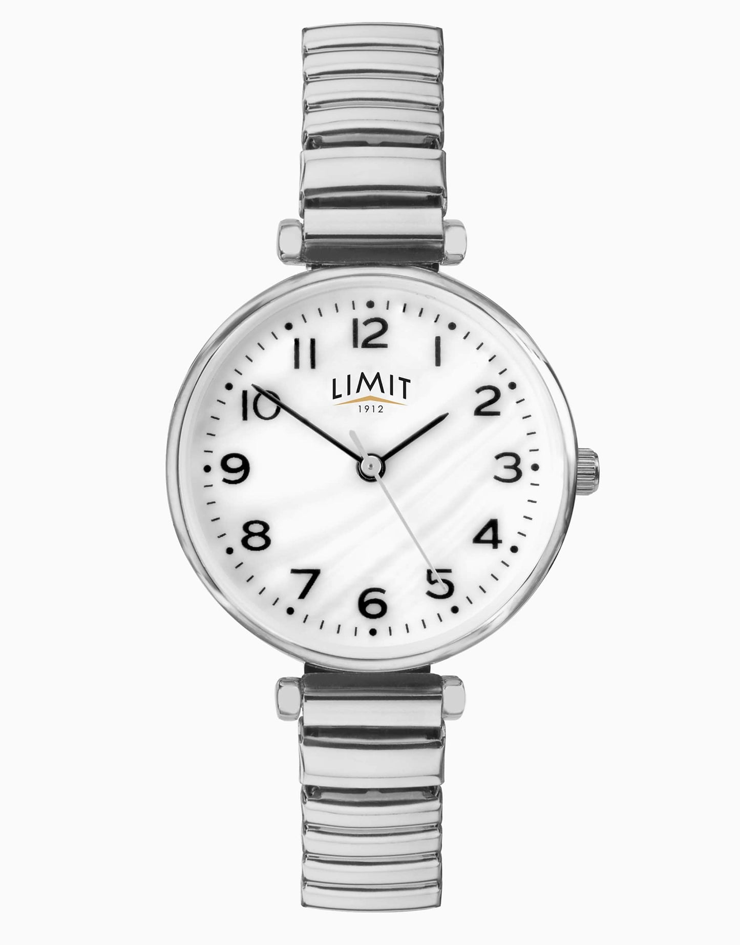Classic 30Mm Womens Round Silver Analogue Watch