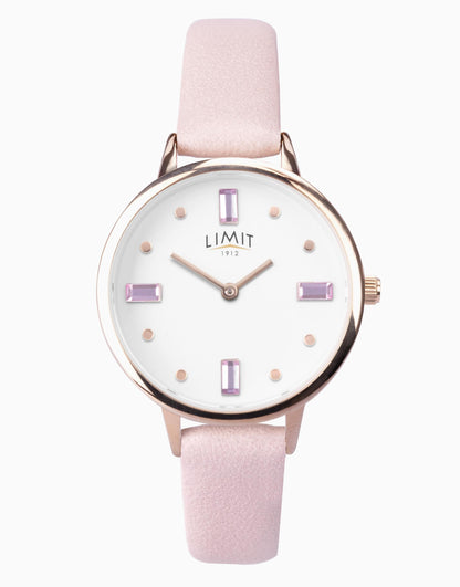 Classic 36Mm Womens Round Pink Analogue Watch
