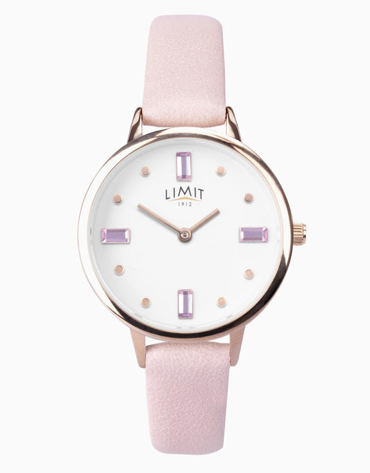 Classic 36Mm Womens Round Pink Analogue Watch