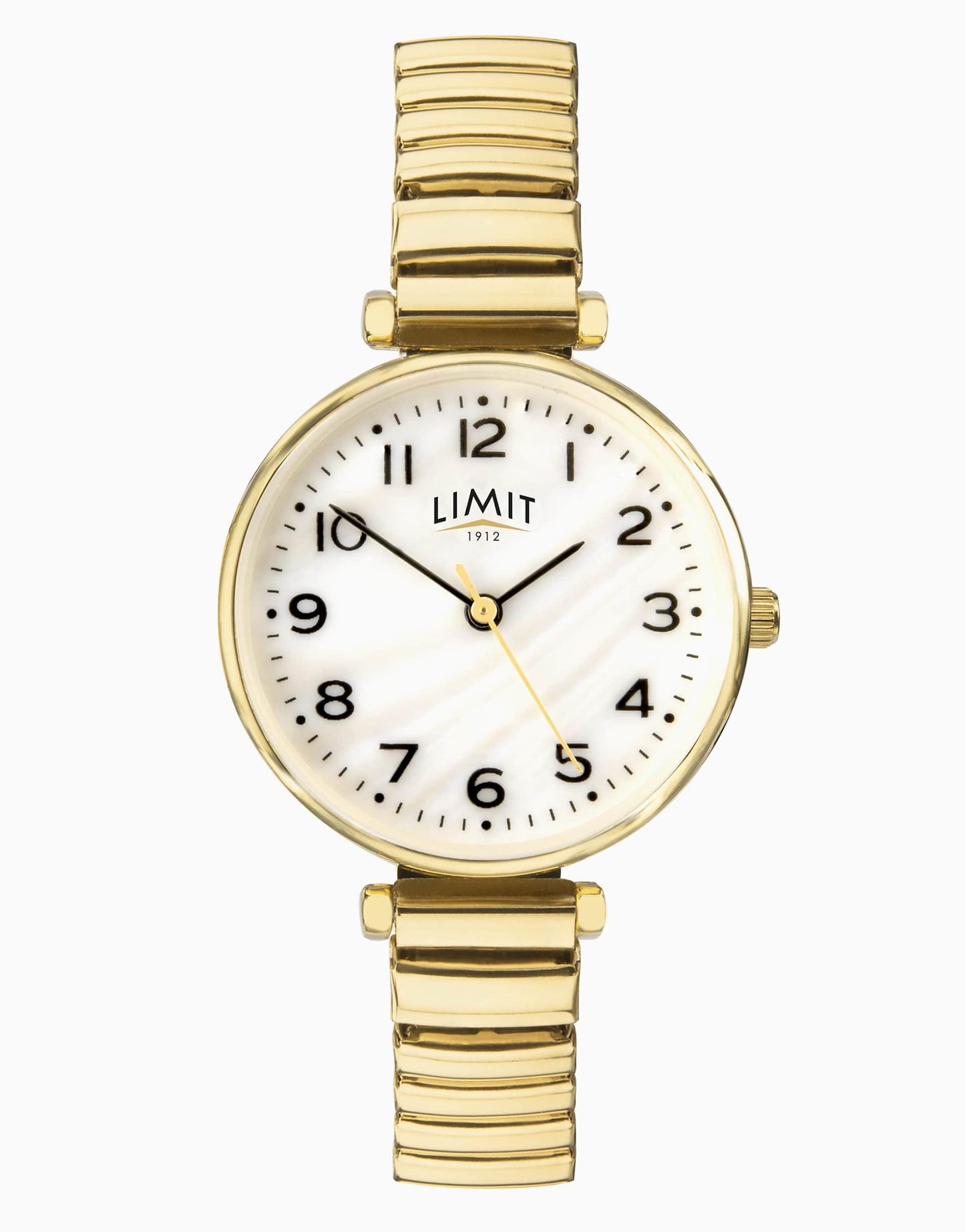 Classic 30Mm Womens Round Gold Analogue Watch