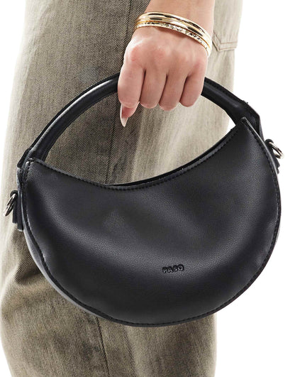 Circle Grab Bag With Crossbody Strap