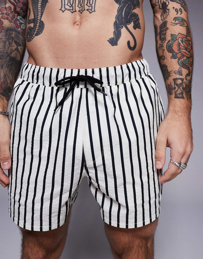 Seersucker Swim Shorts