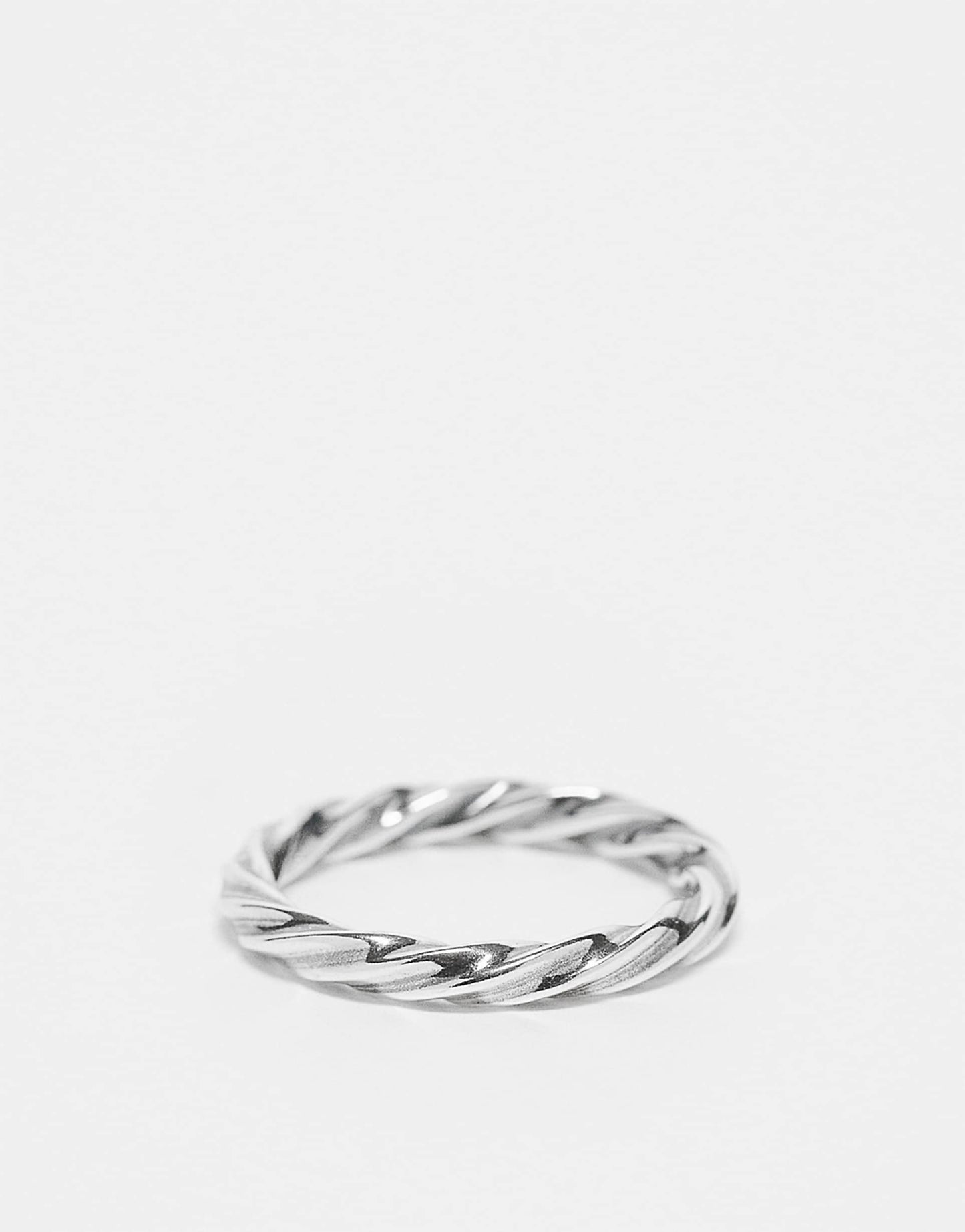 Sterling Silver Rope Ring