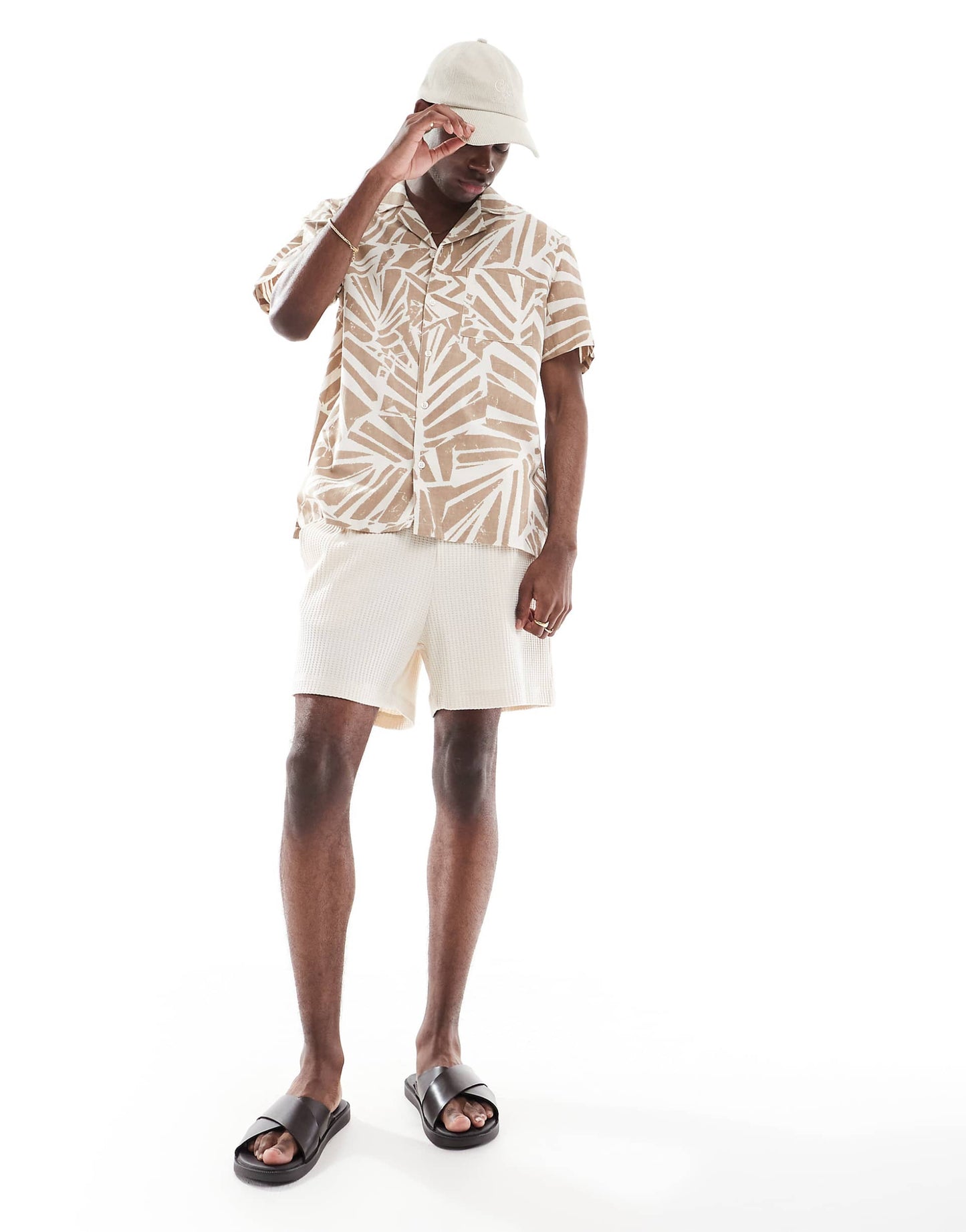 Abstract Print Resort Beach Shirt