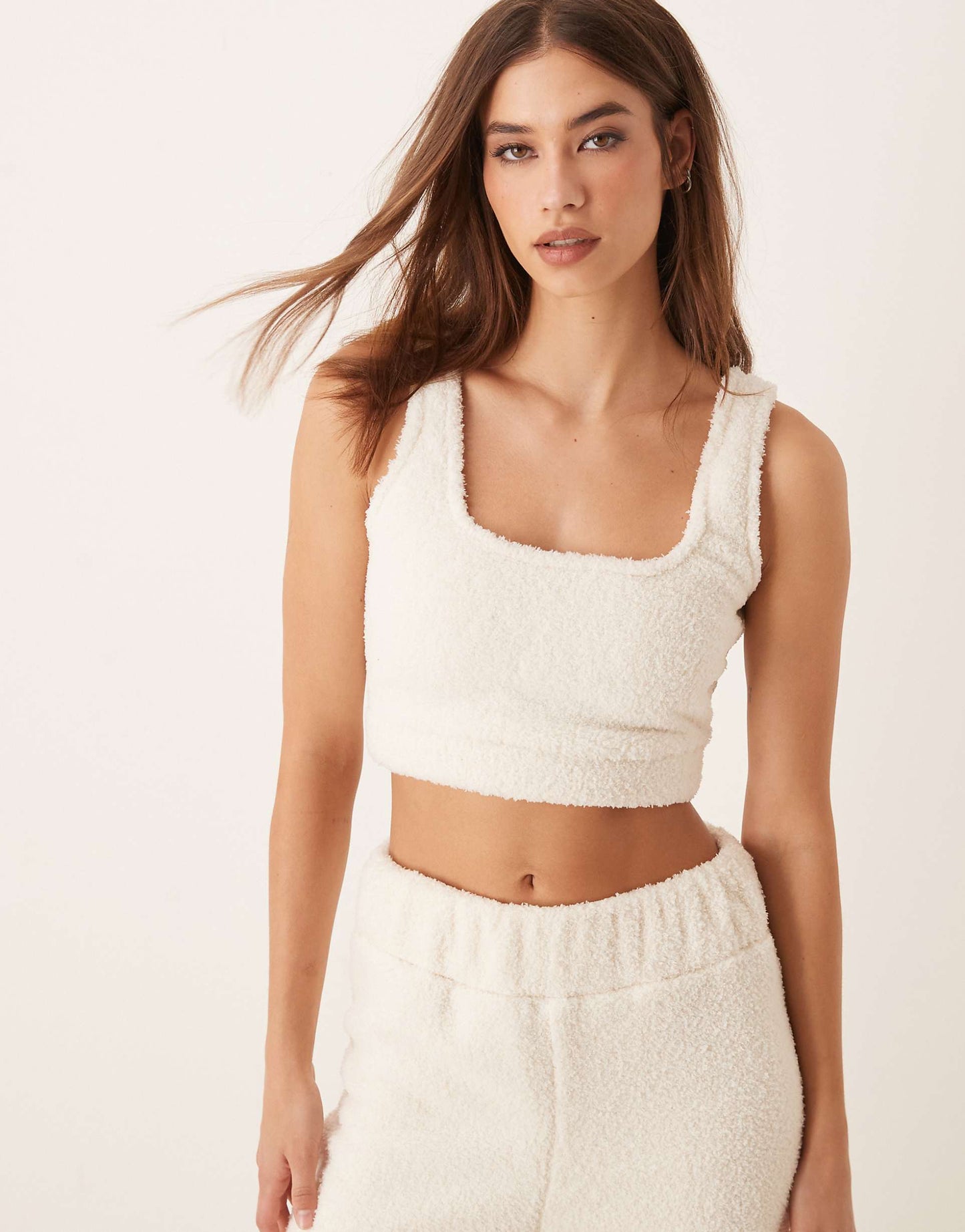 Co-Ord Sherpa Cropped Vest