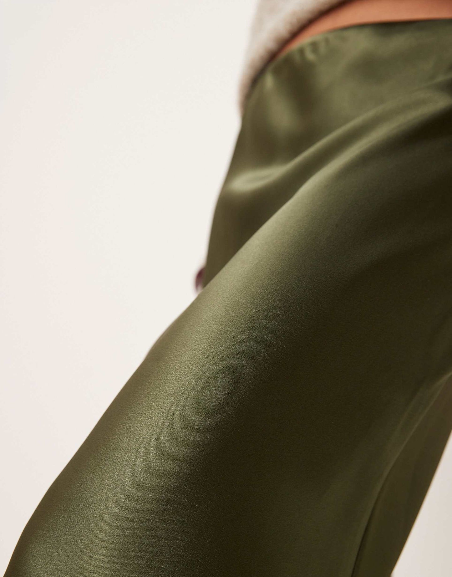 Satin Midi Bias Skirt