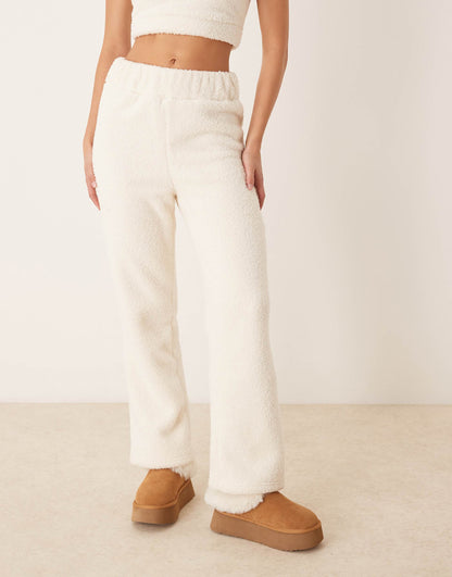 Co-Ord Sherpa Wide Leg Joggers