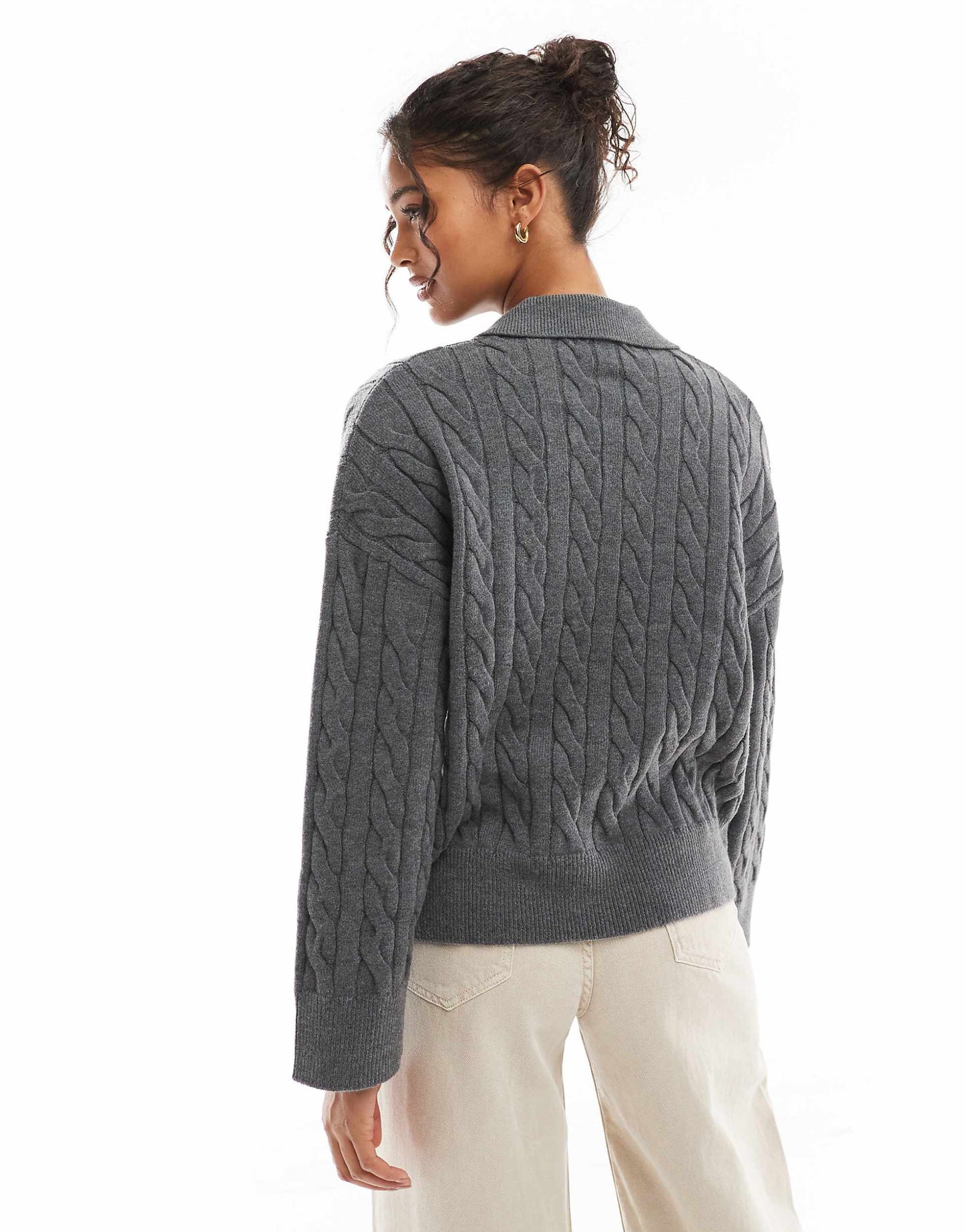 Oversized Cable Knit Jumper