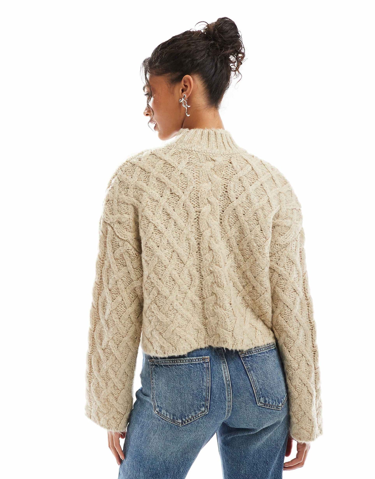 High Neck Chunky Jumper