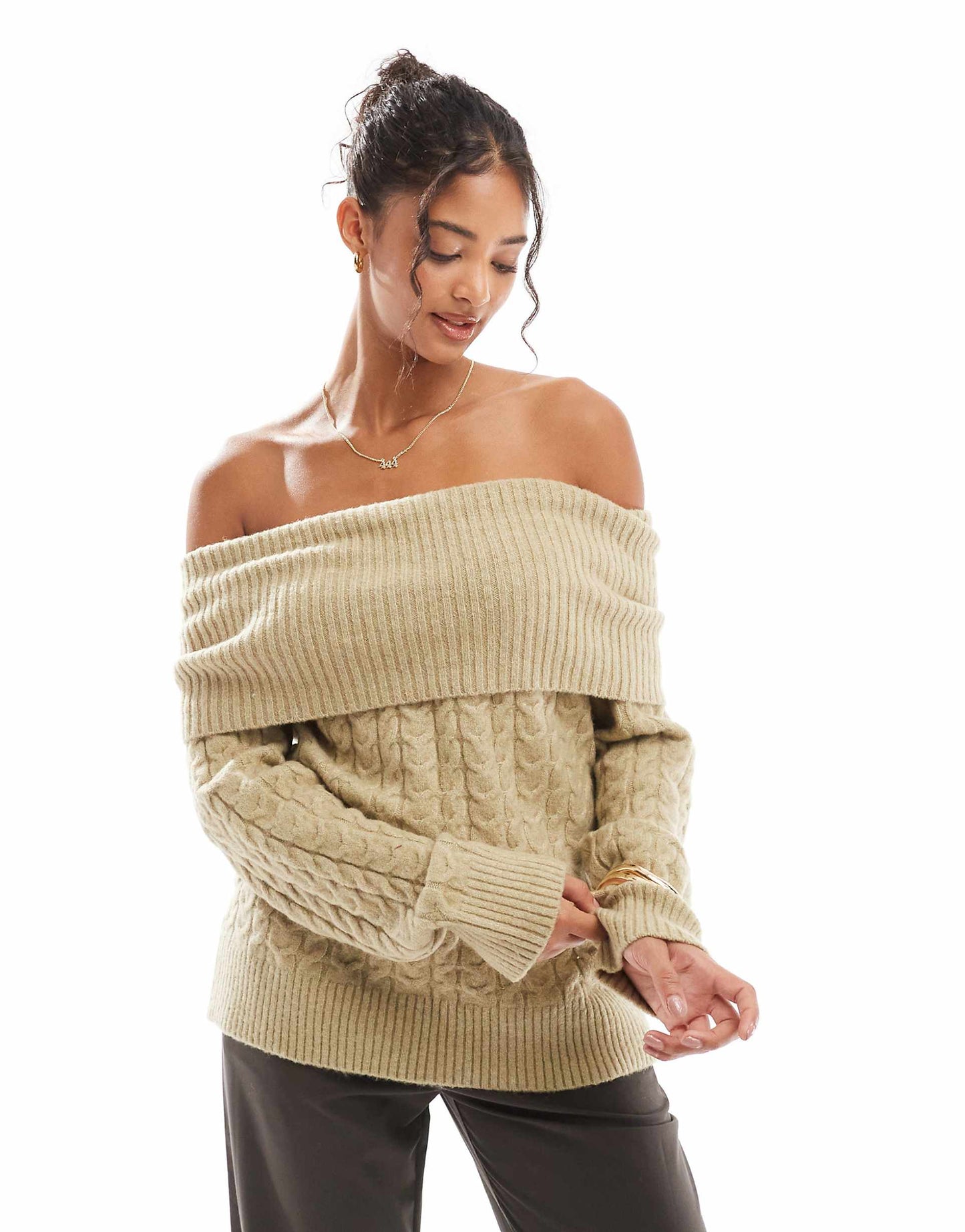 Bardot Cable Knit Jumper