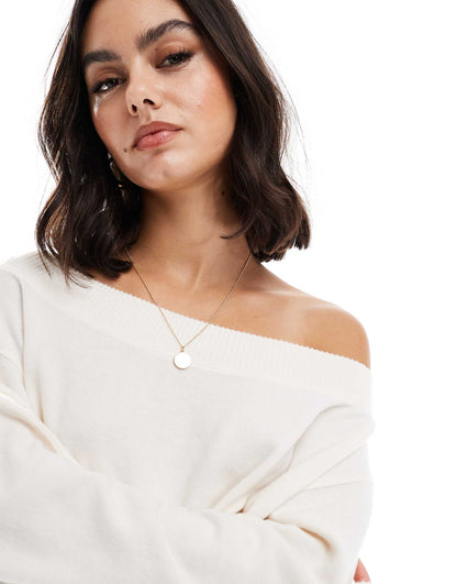 Off The Shoulder Slouchy Sweater