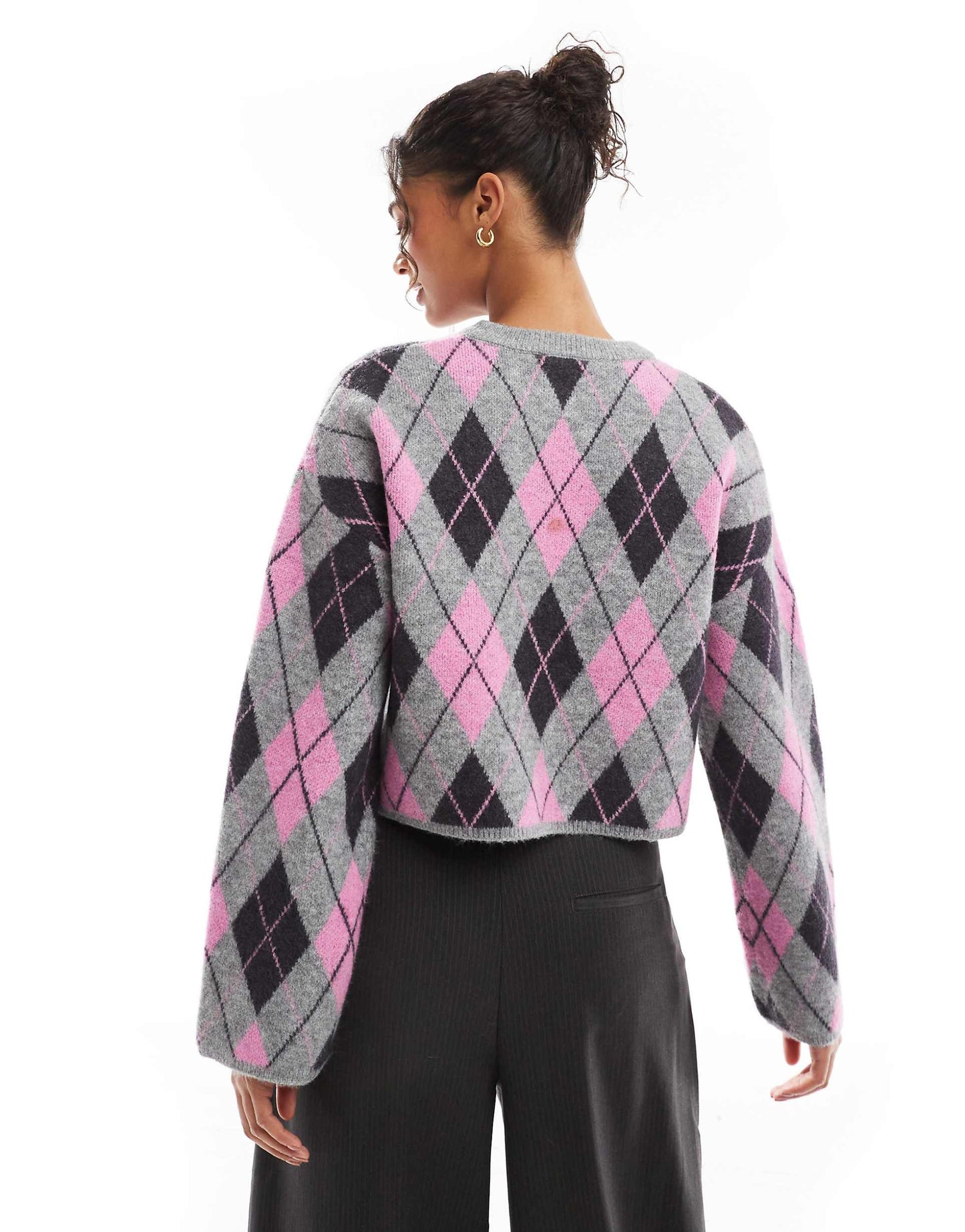 Argyle Round Neck Jumper