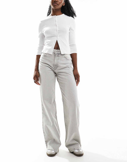 High Rise Wide Leg Jean