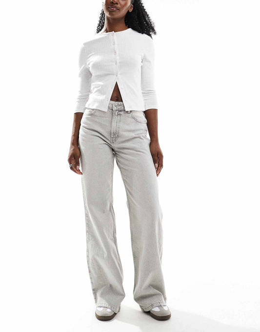 High Rise Wide Leg Jean