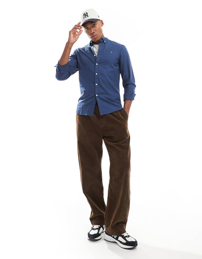Brewer Slim Fit Long Sleeve Oxford Shirt