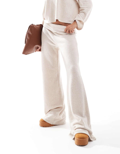 Foldover Pleated Supersoft Trousers