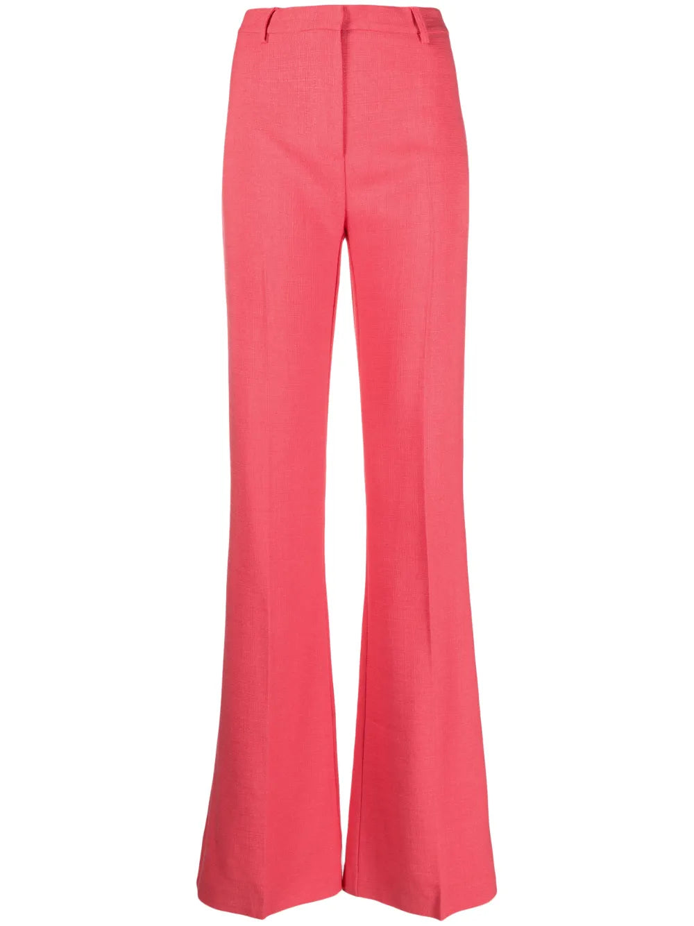 Mid-Rise Flared Trousers
