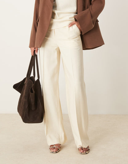 Tailored Textured Belted Trousers Co-Ord