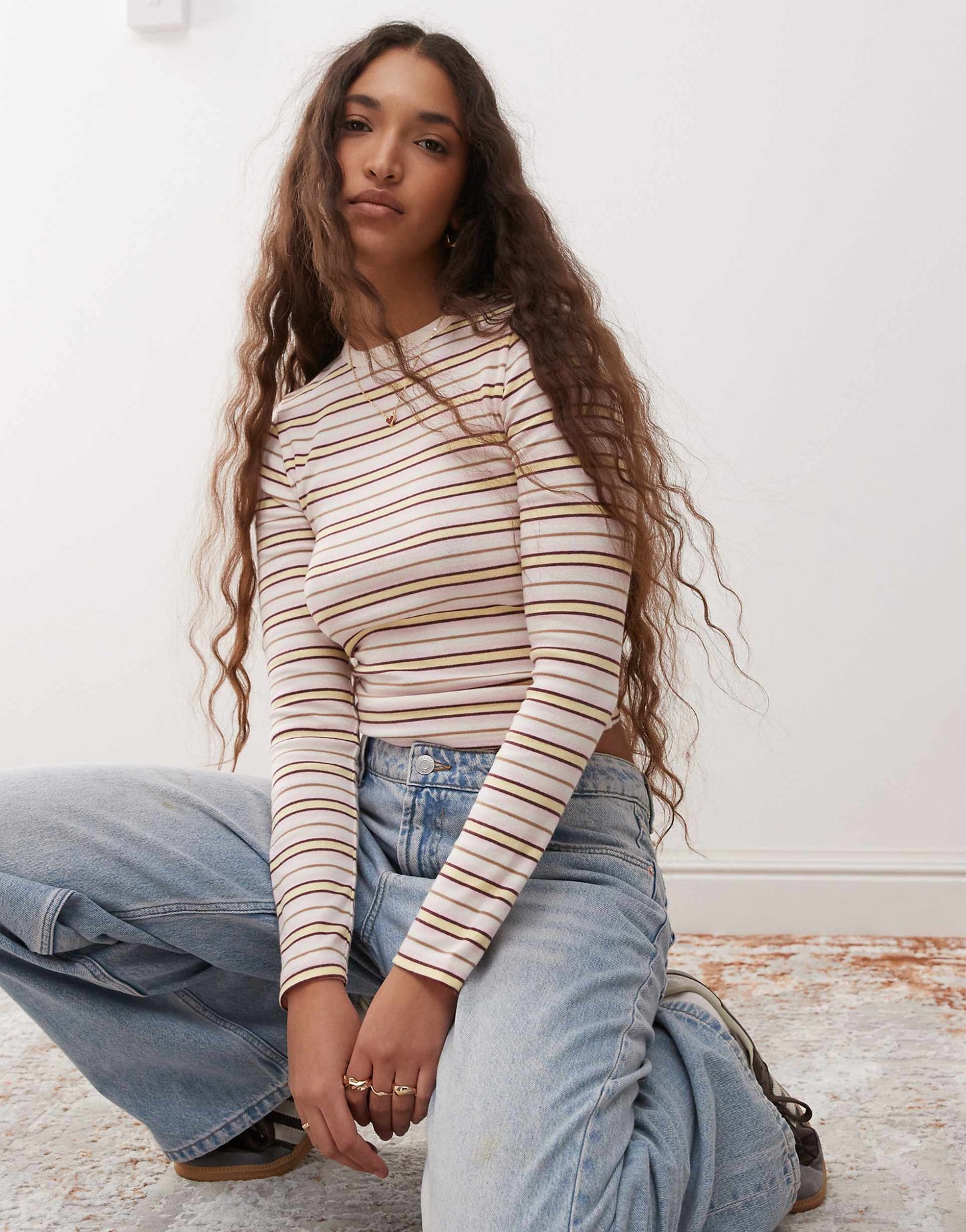 Stripe Long Sleeve Top