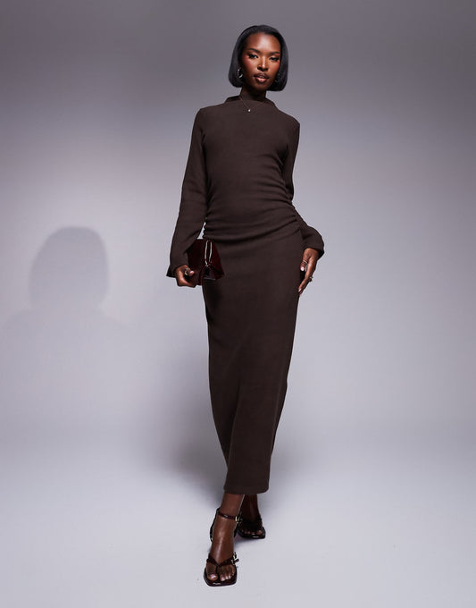 Cosy Ruched Midi Dress