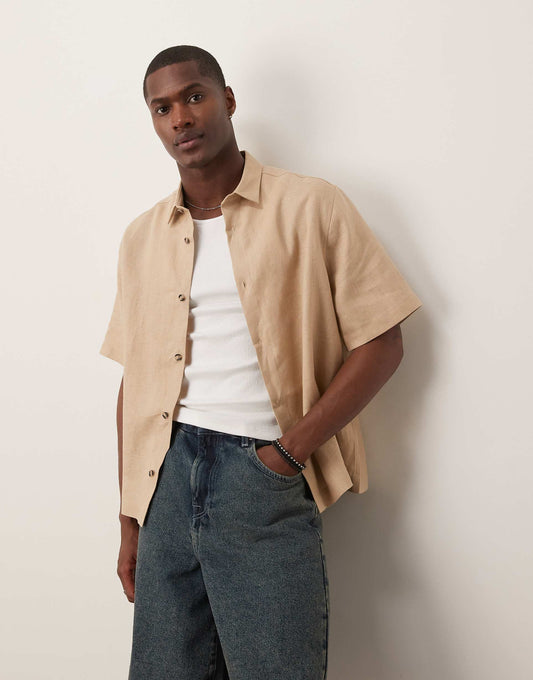 Premium Boxy Linen Regular Shirt
