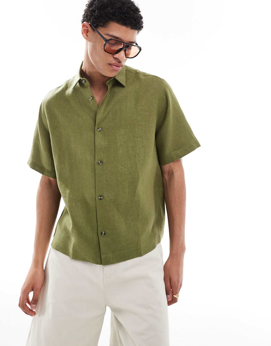 Premium Boxy Linen Regular Shirt