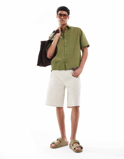 Premium Boxy Linen Regular Shirt