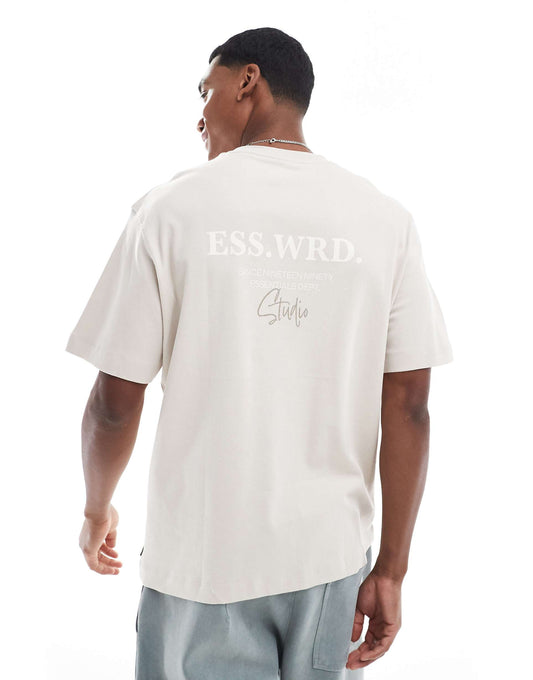 Super Oversized 200Gsm Heavyweight T-Shirt With Studio Back Print T-Shirt