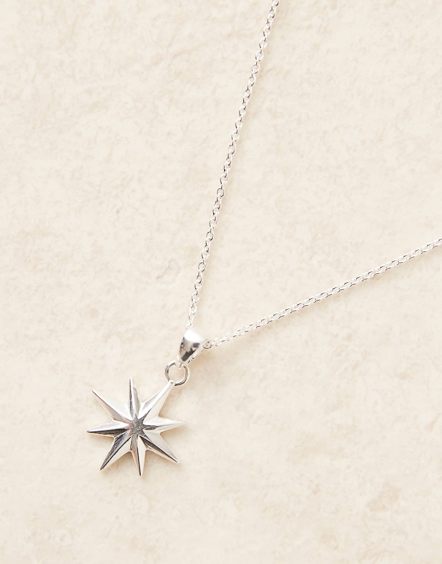 Sterling Silver Necklace With Star Pendant