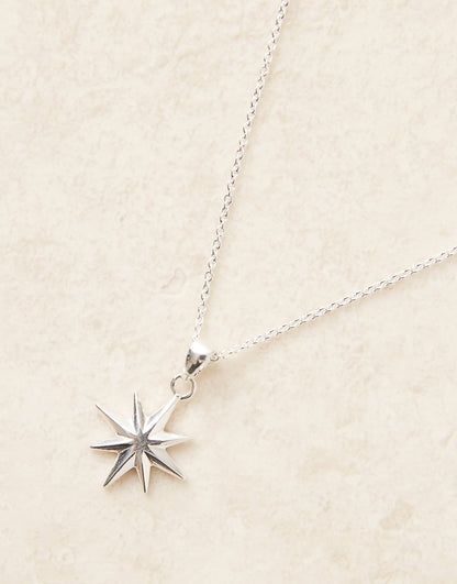 Sterling Silver Necklace With Star Pendant