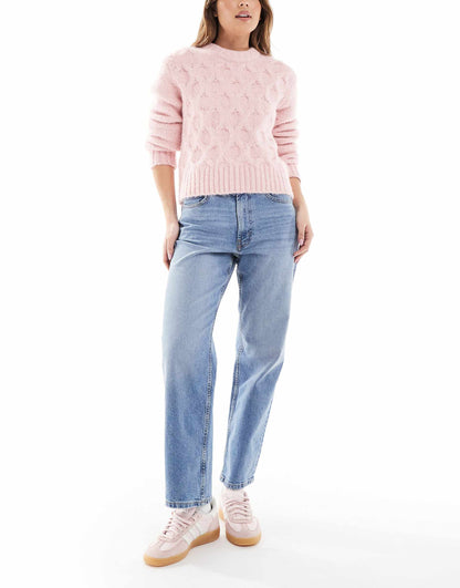 Crop Comfort Stretch Straight Leg Jeans