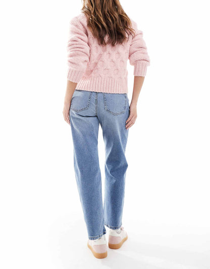 Crop Comfort Stretch Straight Leg Jeans