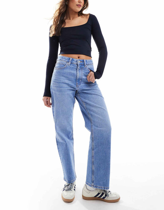 Crop Comfort Stretch Straight Leg Jeans