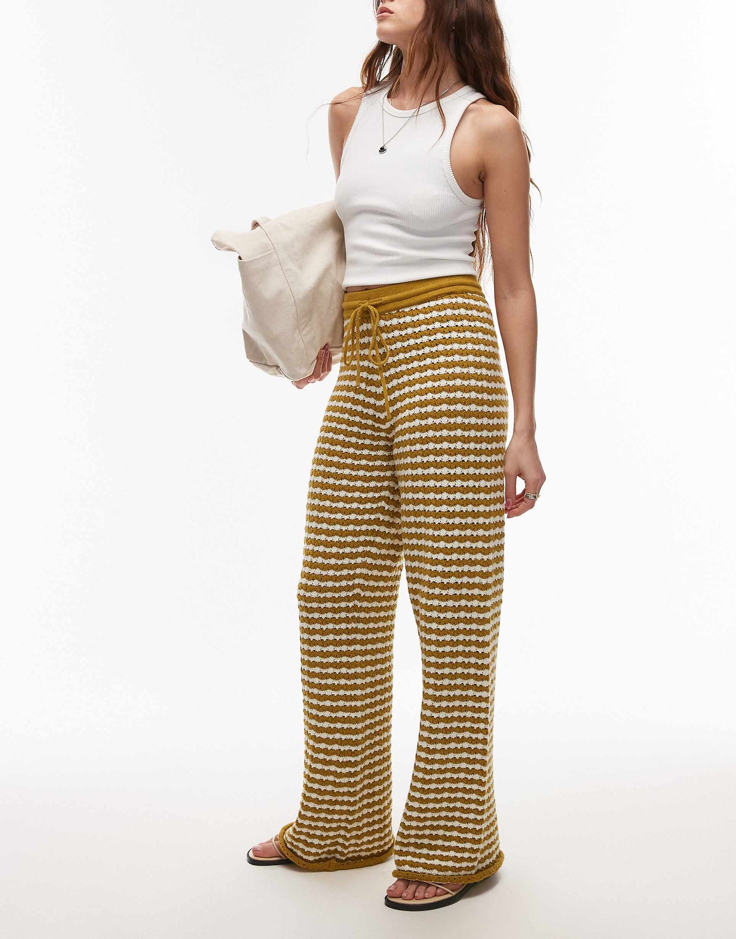 Knitted Stripe Trouser