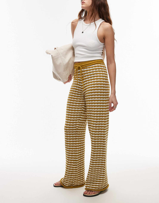 Knitted Stripe Trouser