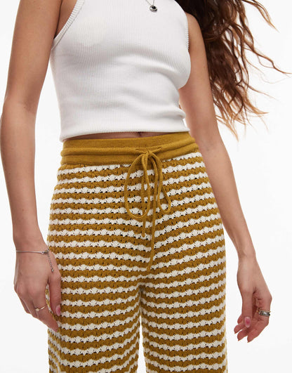 Knitted Stripe Trouser